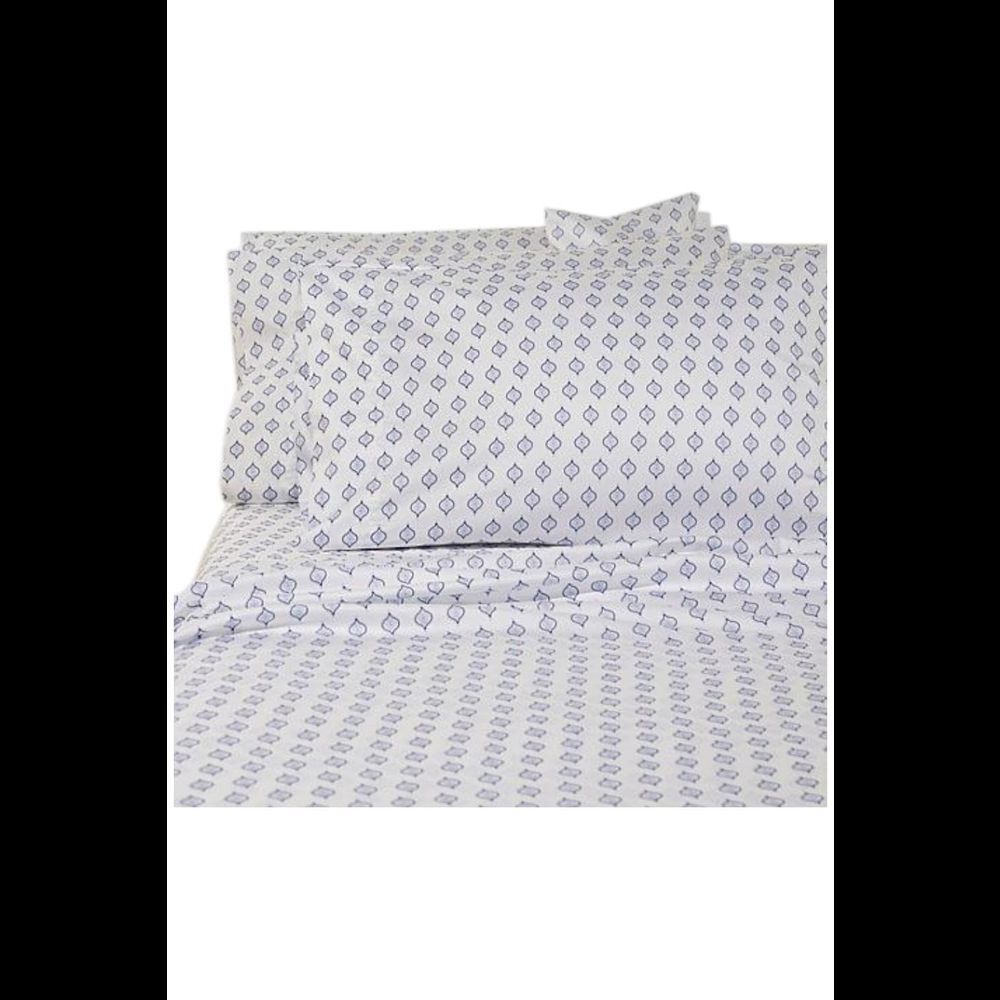 Concierge Collection 6-piece Sheet Set Blue Medallion